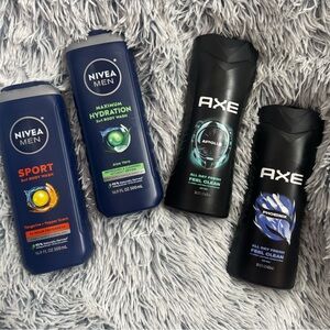 DEAL OF THE DAY! BASKET STUFFER! NIVEA Men + AXE Body Washes. 60% off retail!